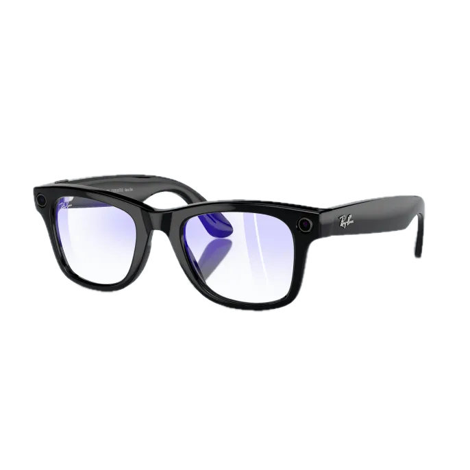 Умные очки RayBan Wayfarer M (2-е поколение), матовая черная оправа/линзы прозрачные