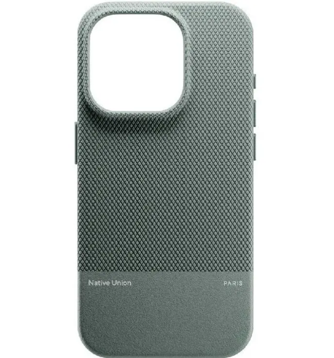 Чехол Native Union Classic Case для iPhone 16 Pro Max, зеленый сланец